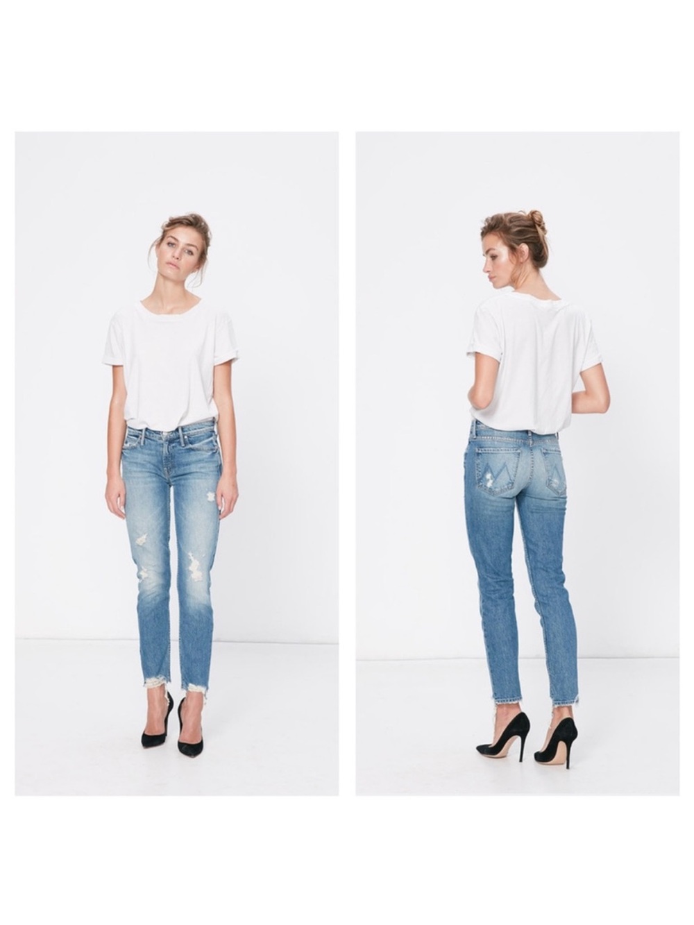 Mother The Flirt Jeans in Cold‎ Feet